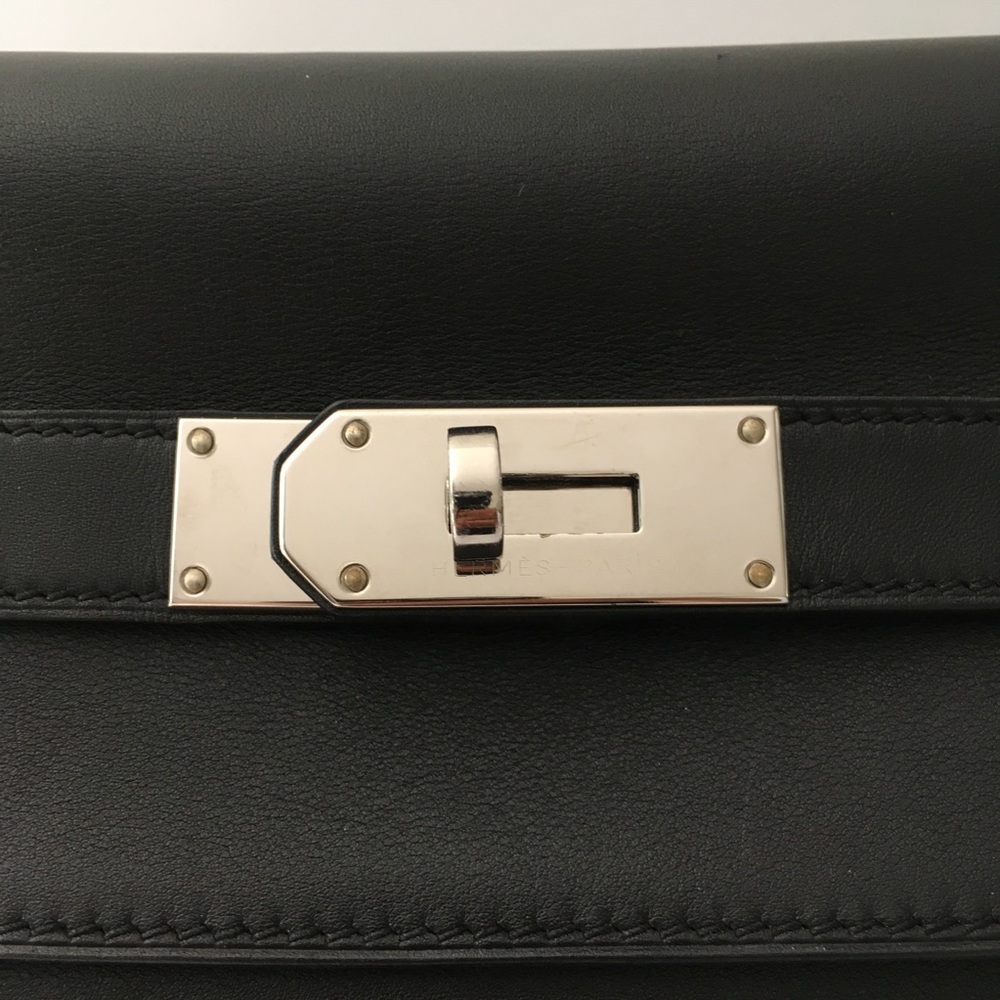 💯 Mint Hermès Kelly Relax 50 Travel Bag 2012 Black - Picture 7 of 16
